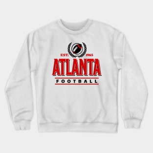 Retro Atlanta Football Vintage Crest Crewneck Sweatshirt